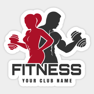 Fitness Club logo Sticker